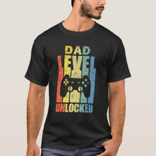T-shirt Annonce de grossesse Papa Niveau Débloqué Bientôt