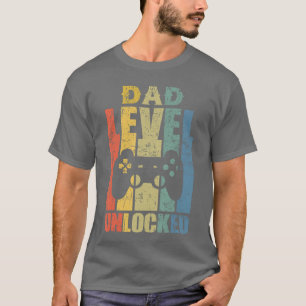 T-shirt Annonce de grossesse Papa Niveau Débloqué Bientôt