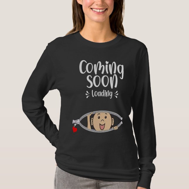 T-shirt Annonce de grossesse pour future maman (Devant)