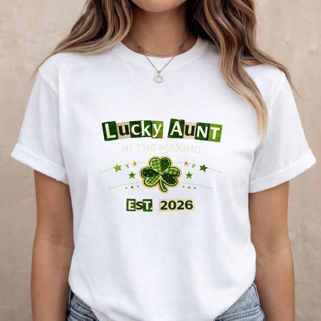 T-shirt Annonce de grossesse pour la Saint-Patrick (St. Patrick’s Day Pregnancy Announcement T-Shirt )