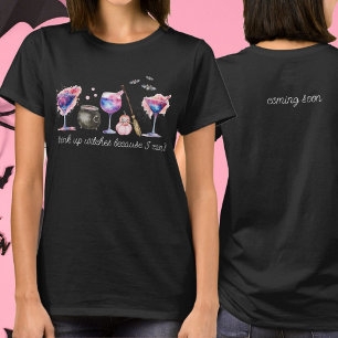 T-shirt Annonce de grossesse Sorcières, Buvez Tout Parce q