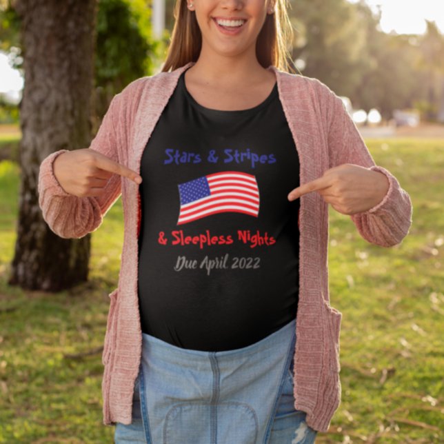 T-shirt Annonce de grossesse Stars & Stripes (Créateur téléchargé)