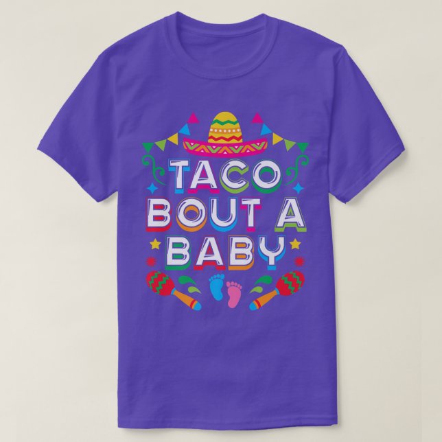 T-shirt Annonce de grossesse Taco Révélation du sexe pour  (Design devant)
