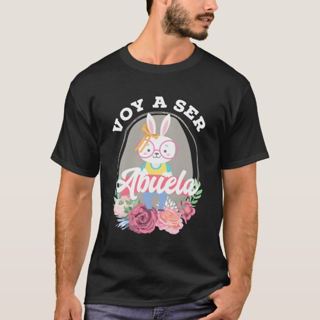 T-shirt Annonce de la grossesse de Regalo Voy A Ser Abuela (Devant)