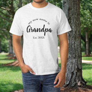 T-shirt Annonce de l'arrivée du nouveau petit-enfant de gr