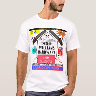 T-shirt Annonce de l'emporium matériel d'Ashy Slashy