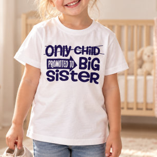 T-shirt Annonce de promotion de l'enfant unique au rang de