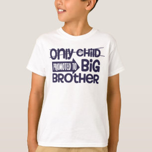 T-shirt Annonce de promotion d'un enfant unique en grand f