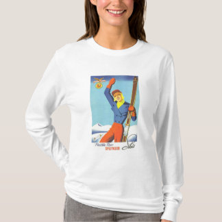 T-shirt Annonce de ski vintage