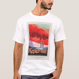 T-shirt Annonce de voyage Sci-Fi, Planet Kepler-186f