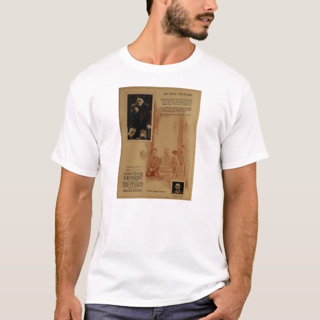 T-shirt Annonce d'exposant de film silencieux de Lon (Devant)
