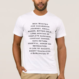 T-shirt Annonce dure de Shackleton pour l'équipage polair