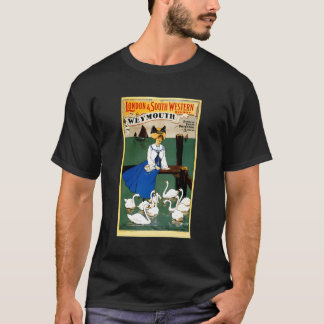 T-shirt Annonce ferroviaire London Weymouth Swains d'alime