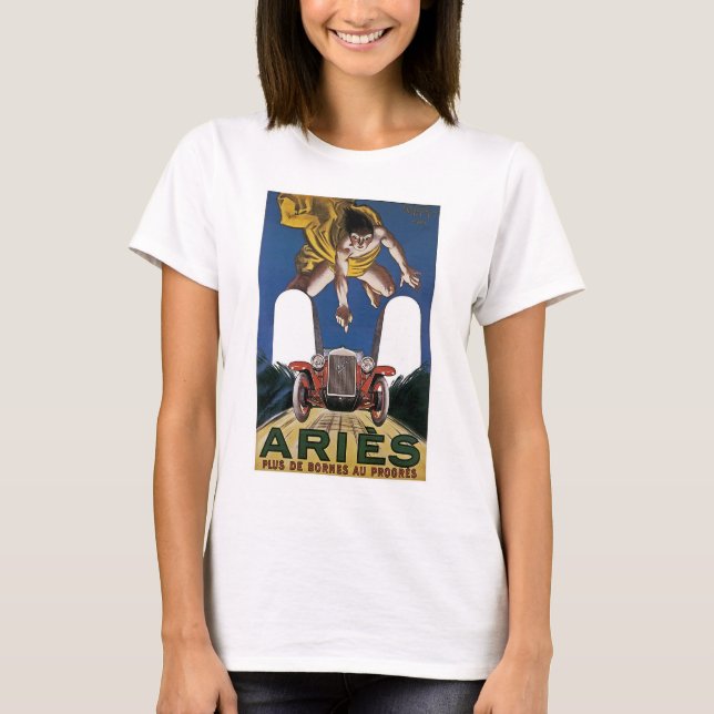 T-shirt Annonce vintage Aries (Devant)