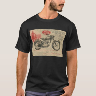 T-shirt Annonce vintage de l'Europe de moto de Jawa des