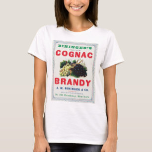 T-shirt Annonce Vintage Pour Le Brandy Cognac de Bininger.
