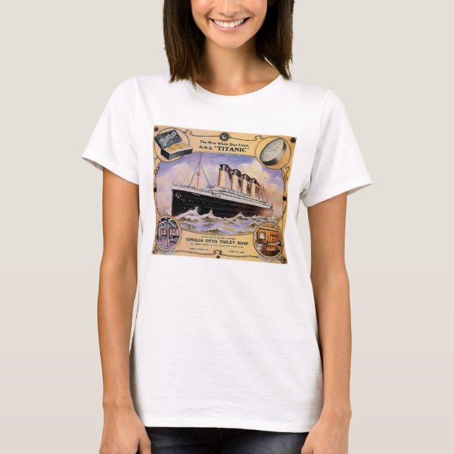 T-shirt Annonce vintage titanique de savon (Devant)