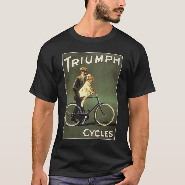 T-shirt Annonce vintage : Triumph Cycles (Devant)