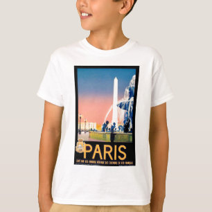 T-shirt Annonce Voyage Paris vintage