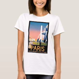 T-shirt Annonce Voyage Paris vintage