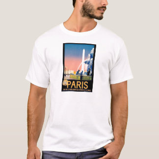 T-shirt Annonce Voyage Paris vintage
