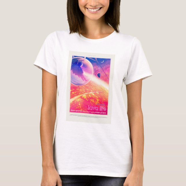 T-shirt Annonce Voyage Sci-Fi, Planet 55 Cancri e (Devant)