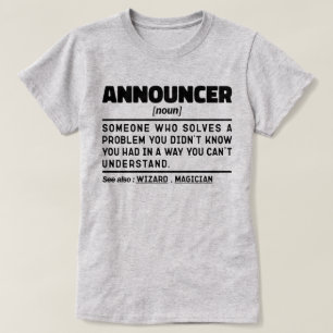 T-shirt Annonceur Noun Dedinition Cool Design