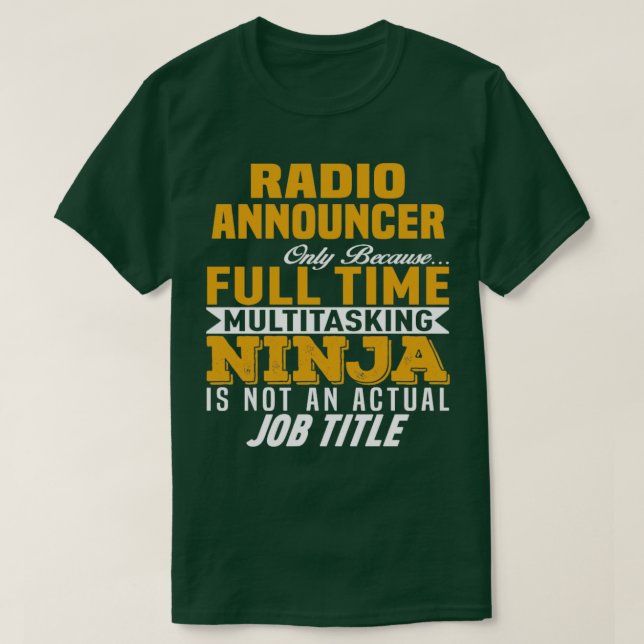 T-shirt Annonceur radio 12 (Design devant)