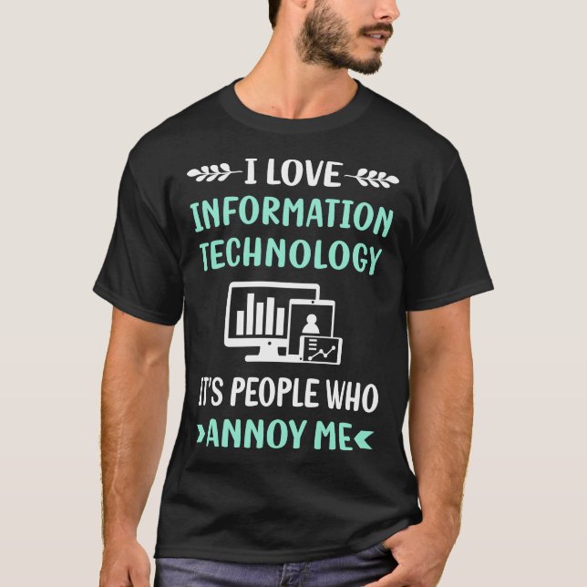 T-shirt Annoy Technologies de l'information (Devant)
