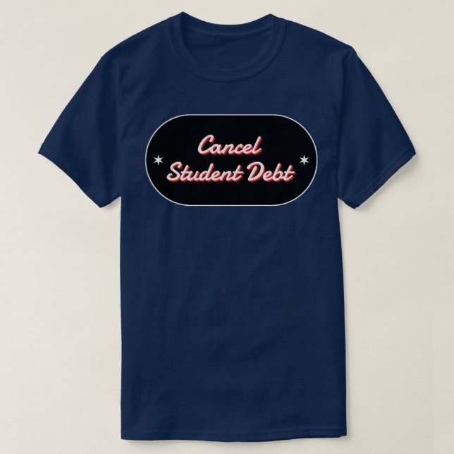 T-shirt Annuler la dette étudiante (Design devant)