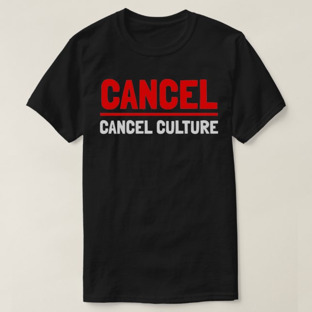T-shirt Annuler l'annulation de Culture Premium (Design devant)
