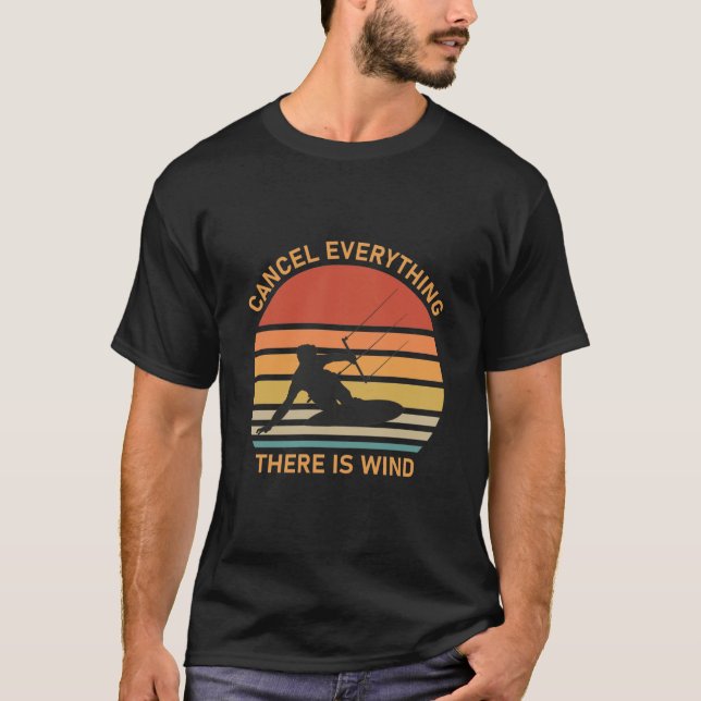 T-shirt Annuler tout ce qu'il y a de vent - Kitesurf (Devant)