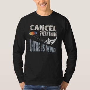 T-shirt Annuler Tout Il Y A Vent Kite Surf Citation Ki