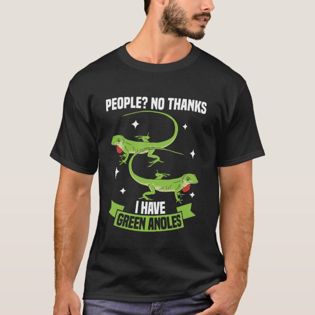 T-shirt Anole Lizard Lover  Green Anole Reptile Keeper Nat (Devant)