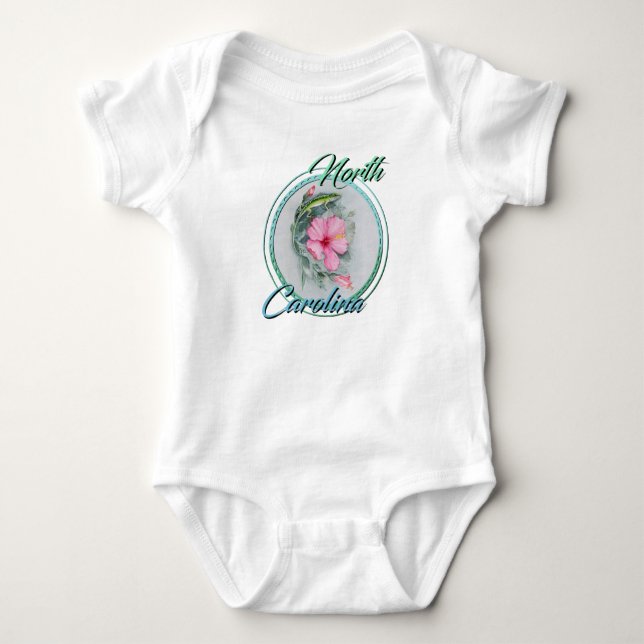 T-shirt Anole NC & Hibiscus (Devant)