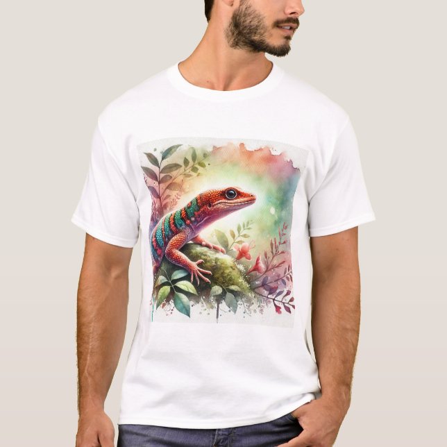 T-shirt Anolis de rueda 100724AREF114 - Watercolor (Devant)