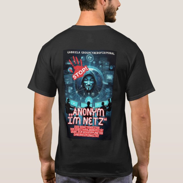 T-shirt Anonyme sur le réseau (Dos)