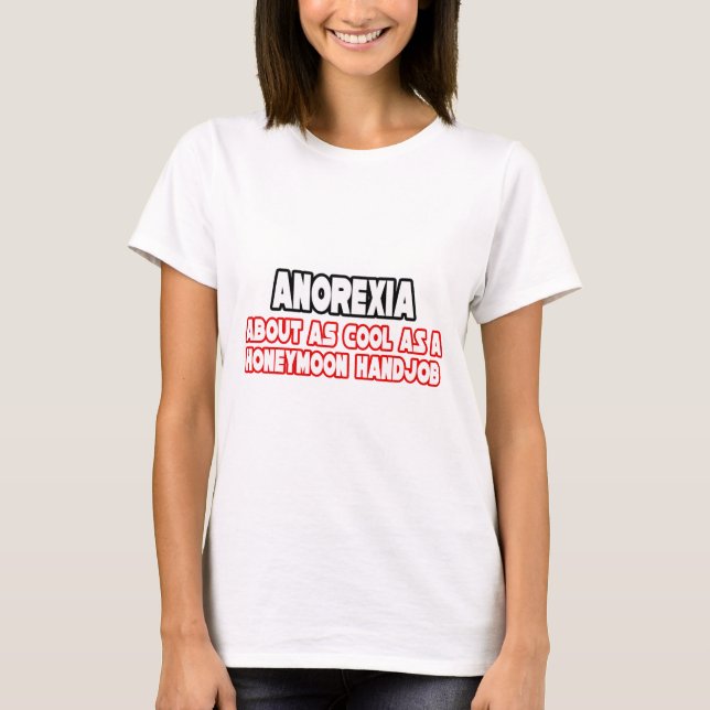 T-shirt Anorexie...Pas Cool (Devant)