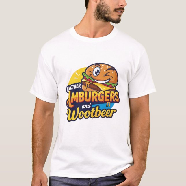 T-shirt Another Amburgers and Wootbeer Fun Logo (Devant)