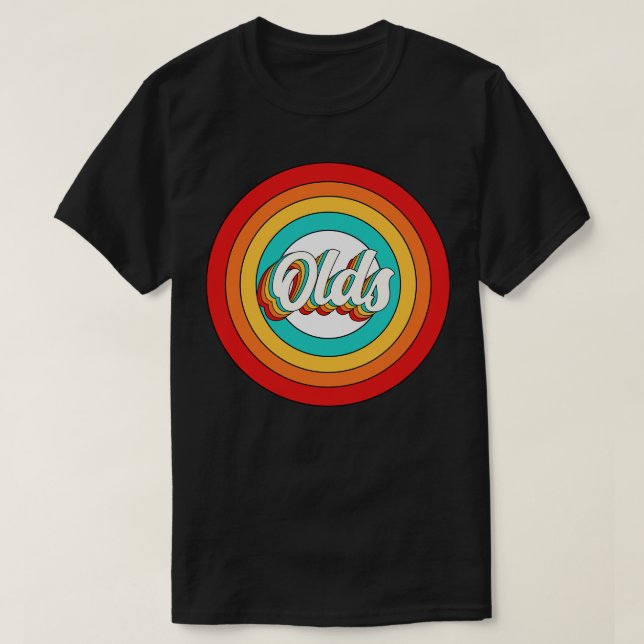 T-shirt Ans Nom Chemise Vintage Ans Cercle (Design devant)