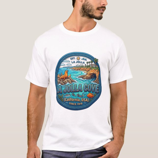 T-SHIRT ANSE DE LA JOLLA CALIFORNIE (Devant)