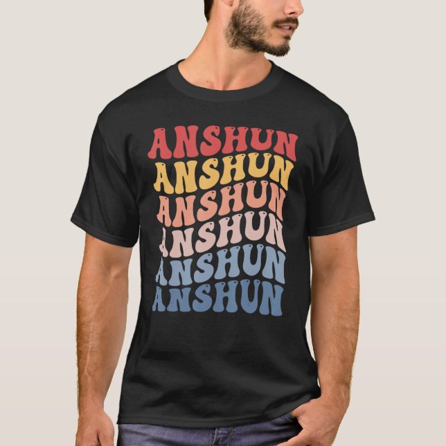 T-shirt Anshun City Groovy Retro (Devant)
