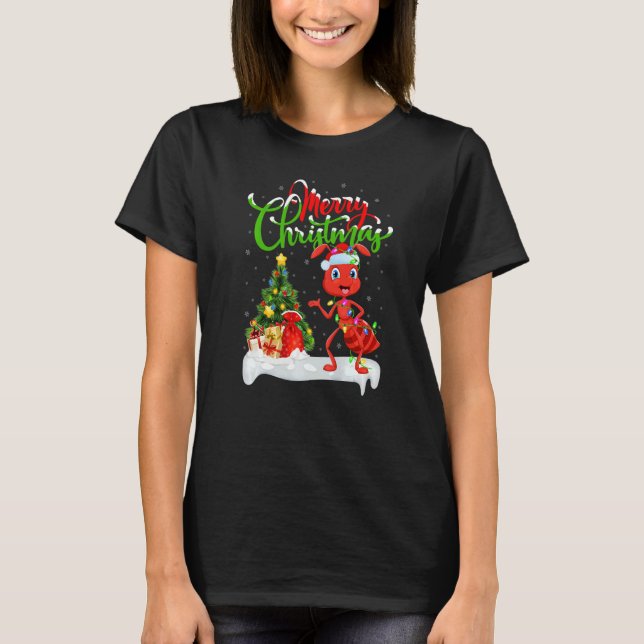 T-shirt Ant  Xmas Decorations Santa Ant Christmas (Devant)