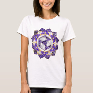 T-shirt Antahkarana à Lotus Mandala- Amethyst et Pearl