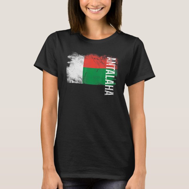 T-shirt Antalaha Madagascar Drapeau Pour Hommes Malgaches  (Devant)