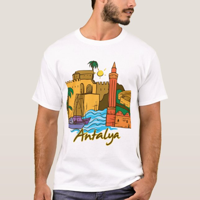 T-shirt Antalya Turquie (Devant)