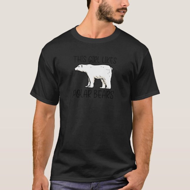 T-shirt Antarctic Wildlife Cute Polar Bears Wilderness Pre (Devant)