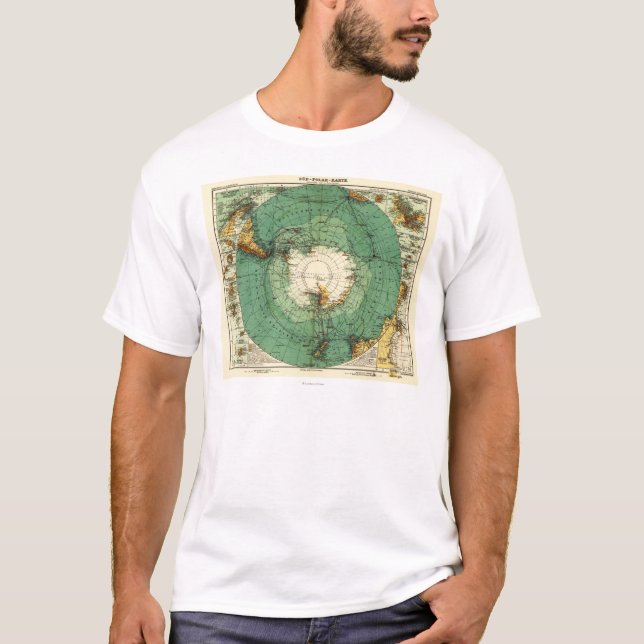 T-shirt AntarcticaPanoramic MapAntarctica (Devant)