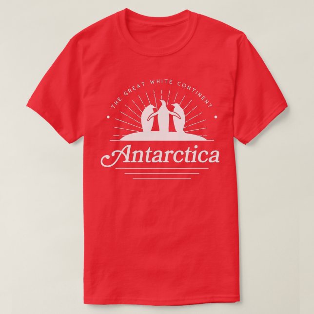 T-shirt Antarctique avec pingouins (Design devant)