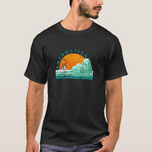 T-shirt Antarctique Tourisme Vintage Vacances Longues manc